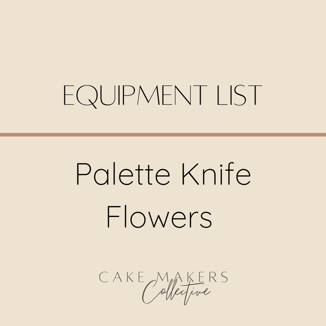 Equipment list - Palette Knife Flowers