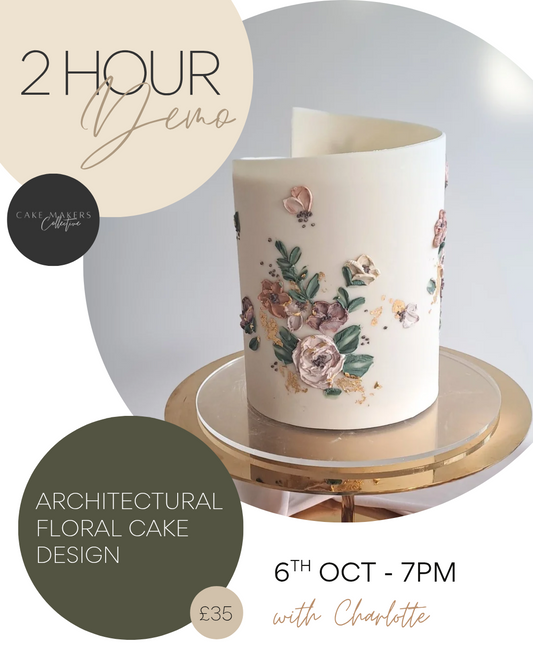 Artchitectural floral Cake Design - 6th October 2025